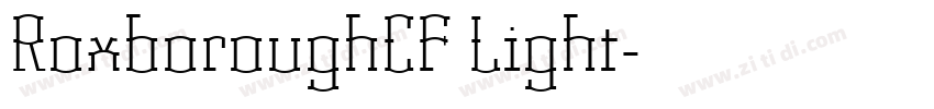 RoxboroughCF Light字体转换 RoxboroughCF Light字体转换